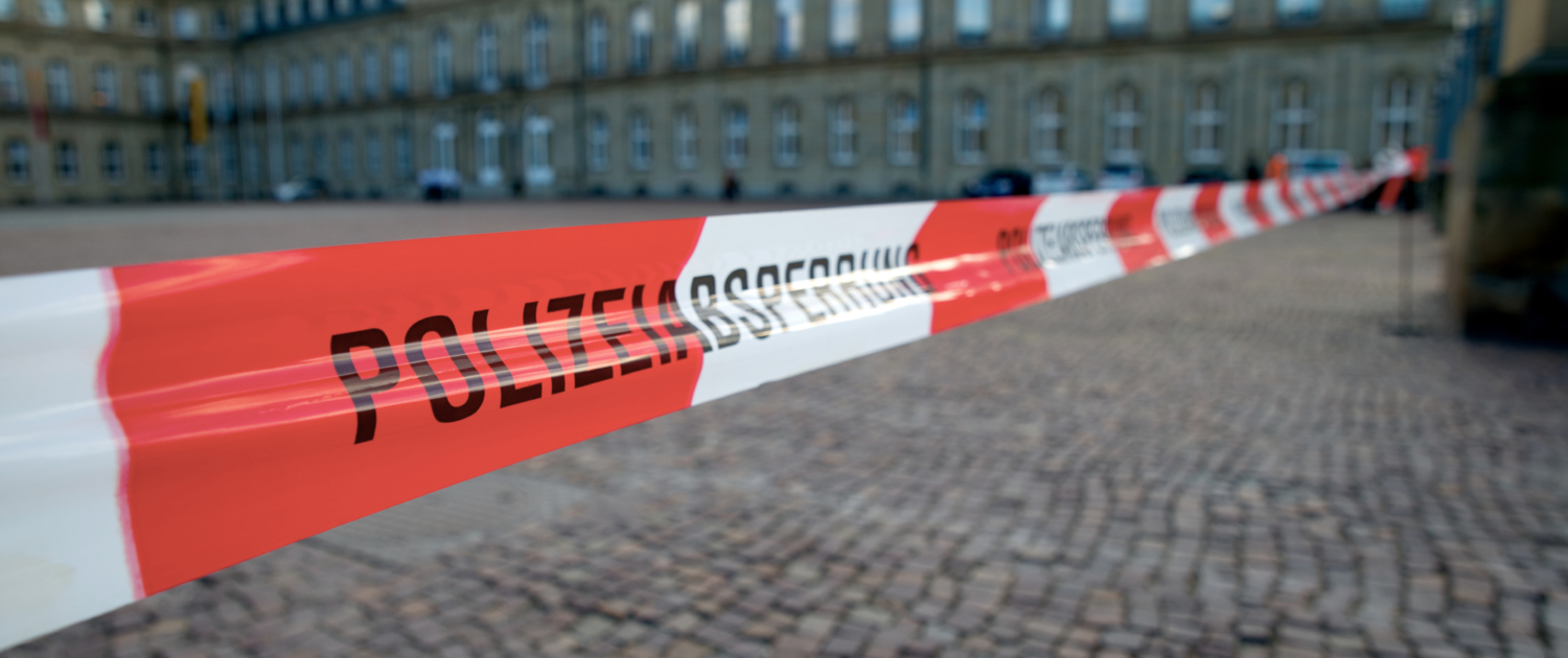 Polizeiabsperrung